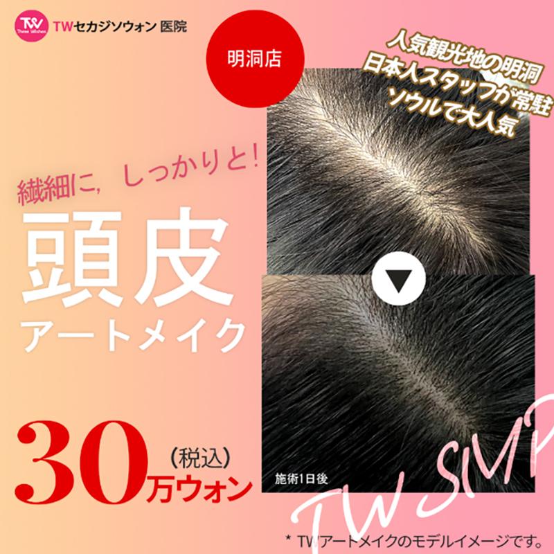 TW頭皮アートメイク人気占