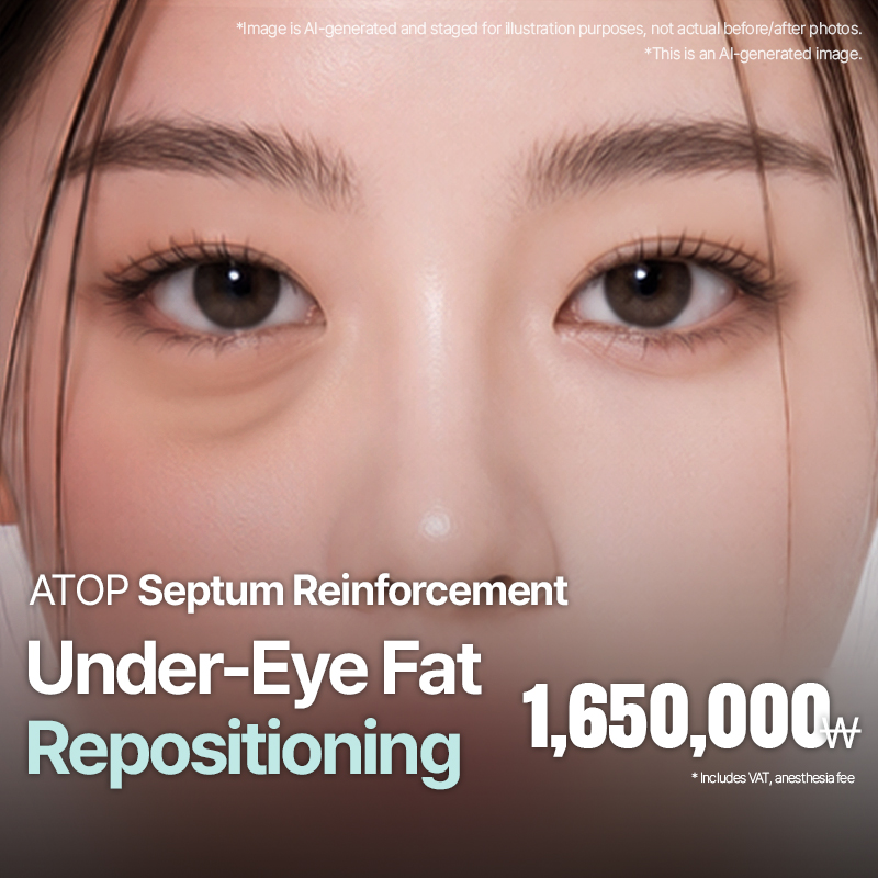 Septum Reinforcement,Aegyo-Sal Preservation,Lower Eyelid Fat Repositioning & Dark Circle Improvement