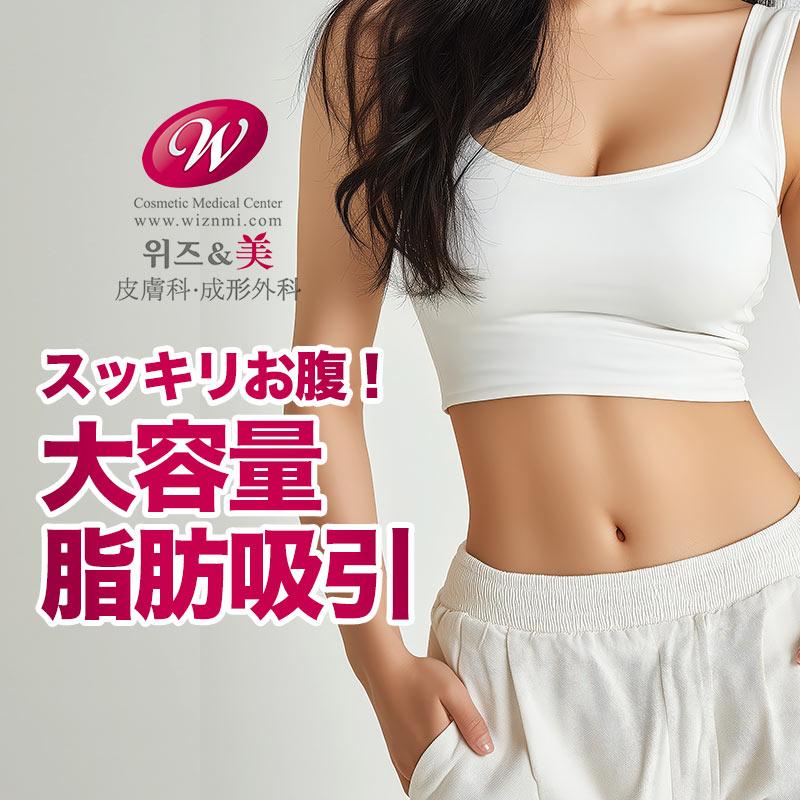 スッキリお腹！大容量脂肪吸引