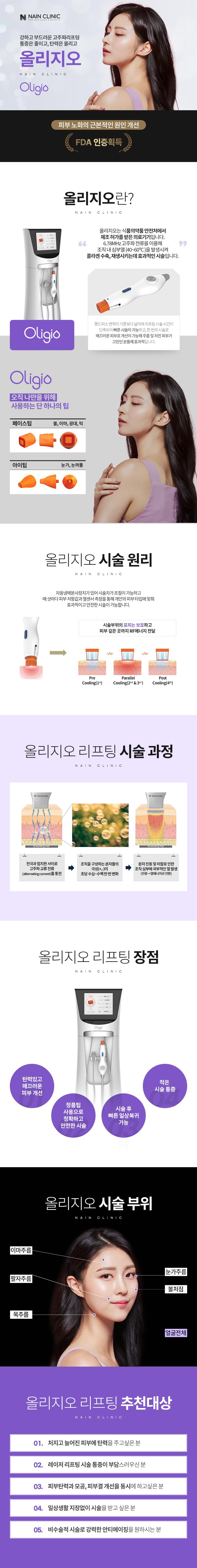 나인피부과의원의 올리지오 300+30샷 프로모션: 저통증 고주파 리프팅으로 피부 탄력 개선