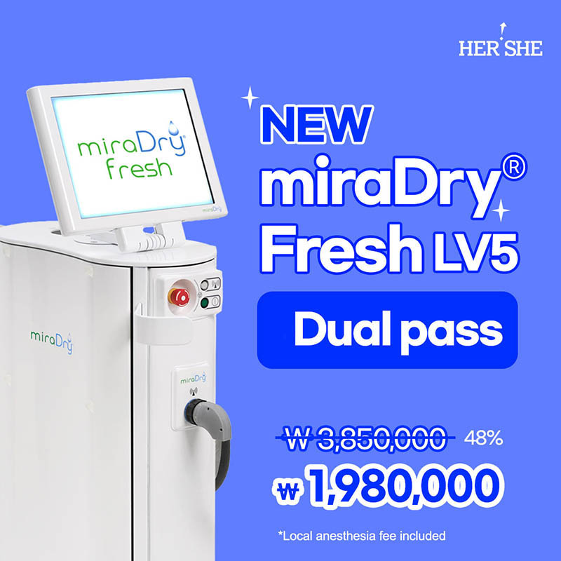 NEW miraDry Fresh Dual pass