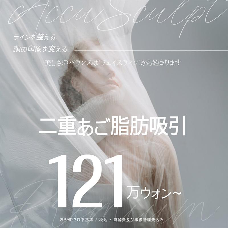 二重あご脂肪吸引 / 二重あご脂肪吸引＋アキュスカルプ